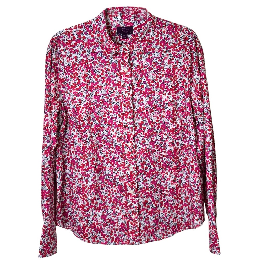 J. Crew Cotton Poplin Shirt in Liberty Wiltshire Print